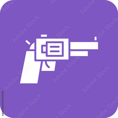 Revolver Line Color Icon