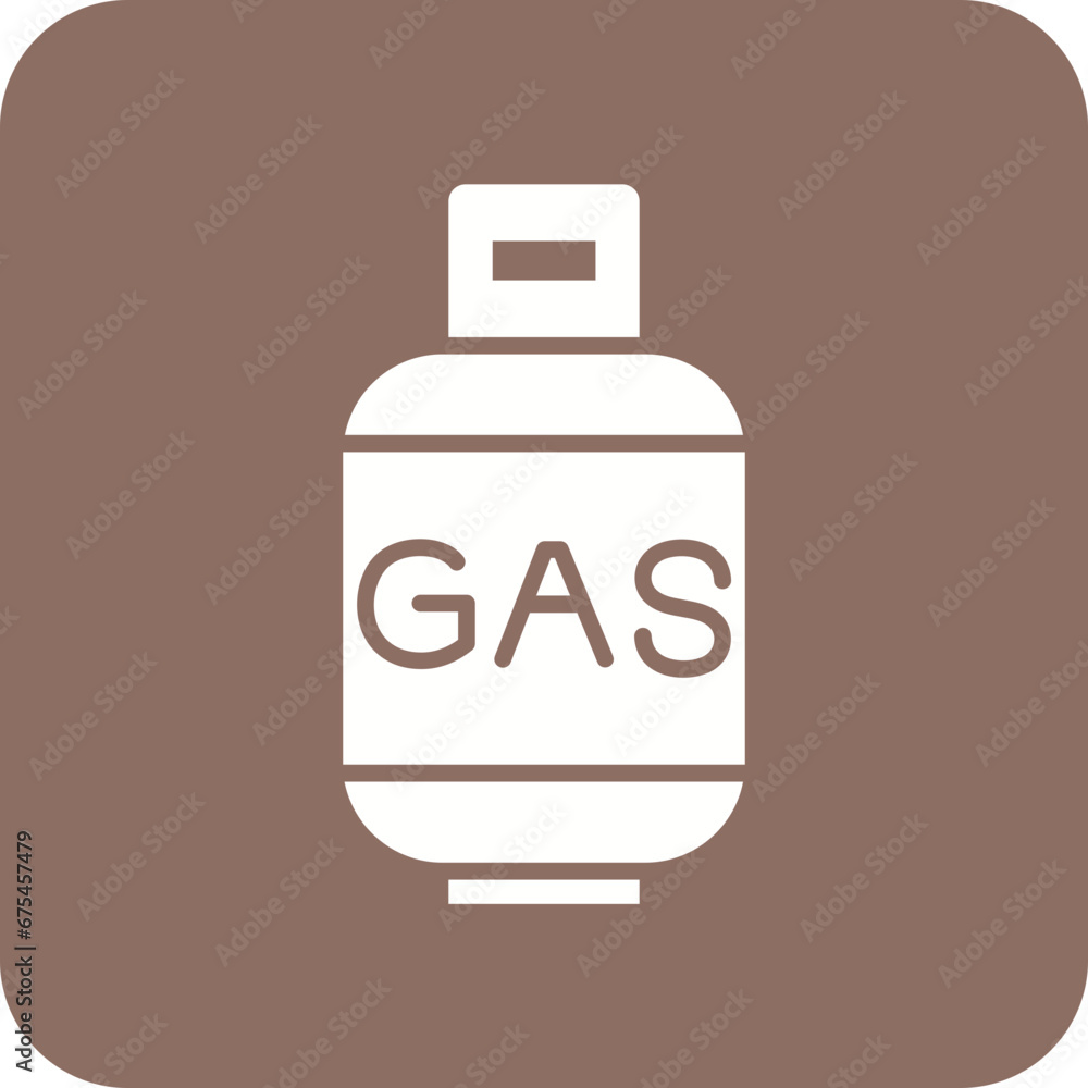 Gas Cylinders Line Color Icon Gas Cylinders Line Color Icon