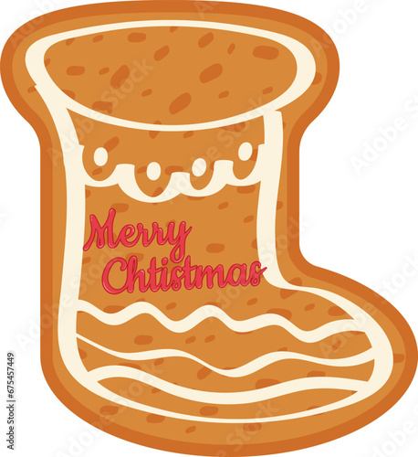 Название: Christmas cookies. Vector Christmas cookies top view. Collection of ginger cookies.