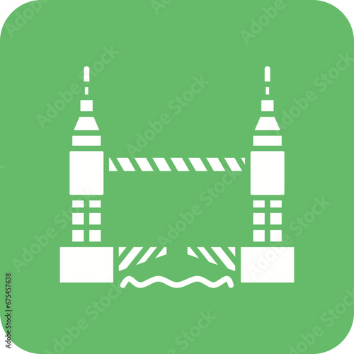 Tower Bridge Line Color Icon