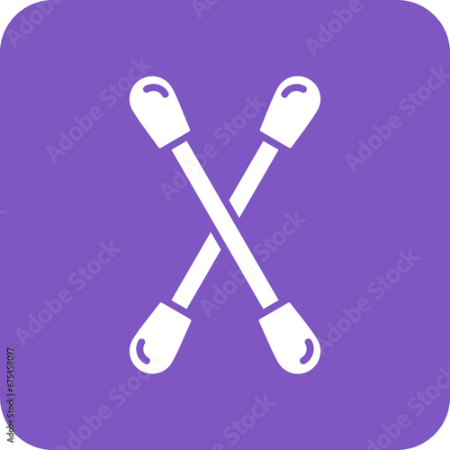 Cotton Swabs Line Color Icon