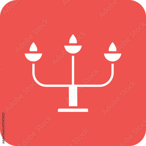 Candelabra Line Color Icon