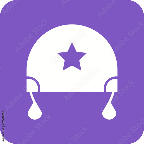 Earflaps Line Color Icon