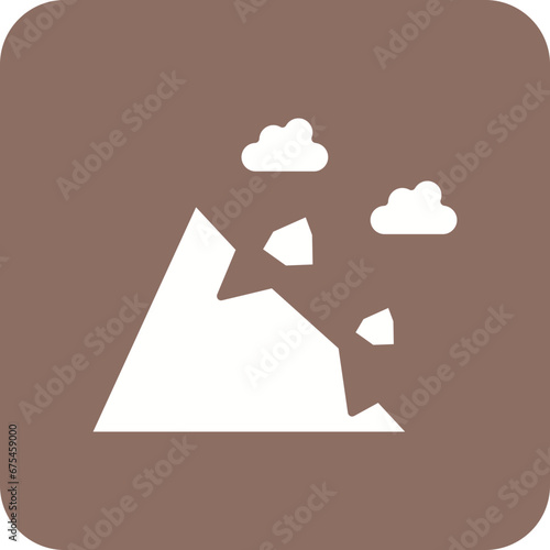 Landslide Line Color Icon