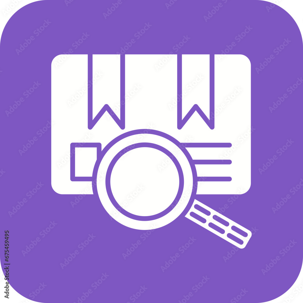Package Search Line Color Icon Package Search Line Color Icon