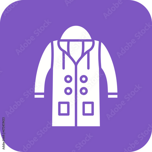 Raincoat Line Color Icon