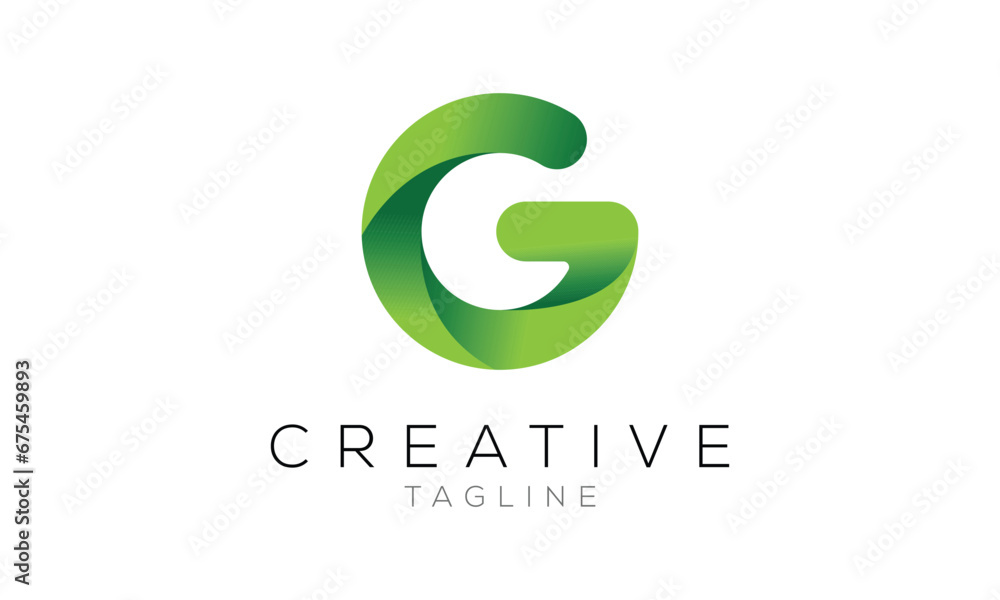 Abstract Letter G Green Logo Design Vector Abstract Letter G Green Logo Design Vector