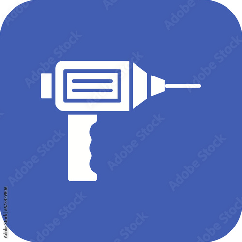 Hand Drill Line Color Icon