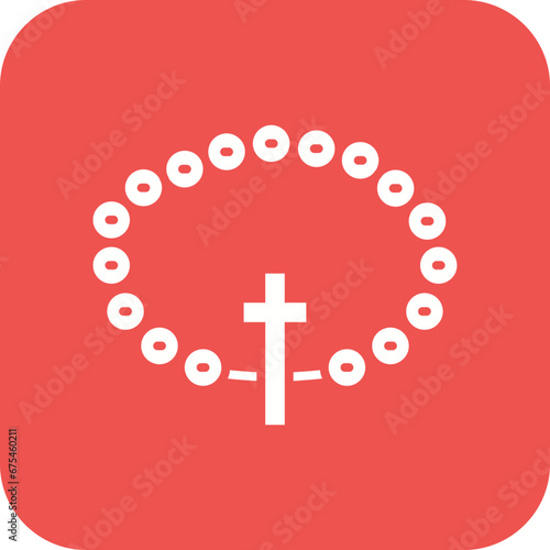 Rosary Line Color Icon