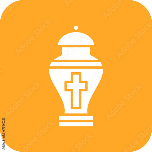 Urn Line Color Icon