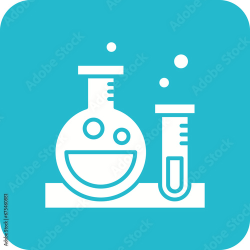 Chemistry Line Color Icon