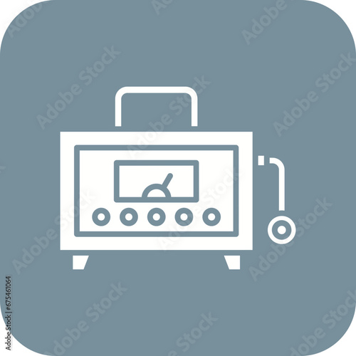 Dosimeter Line Color Icon