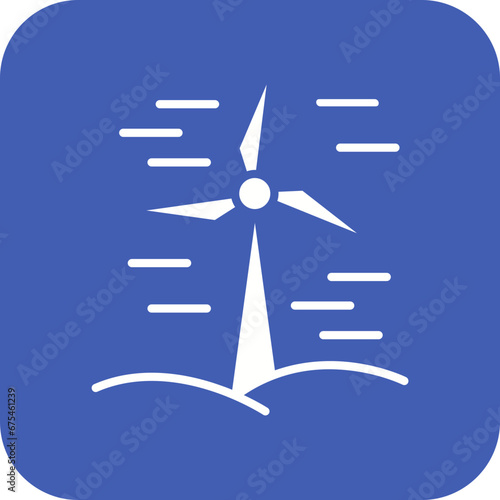 Windmills Line Color Icon