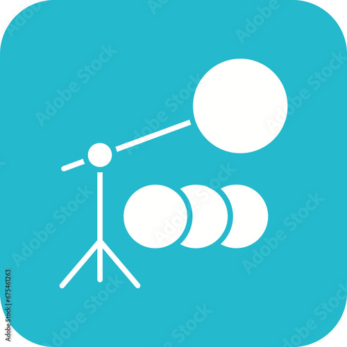 Camera Reflector Line Color Icon