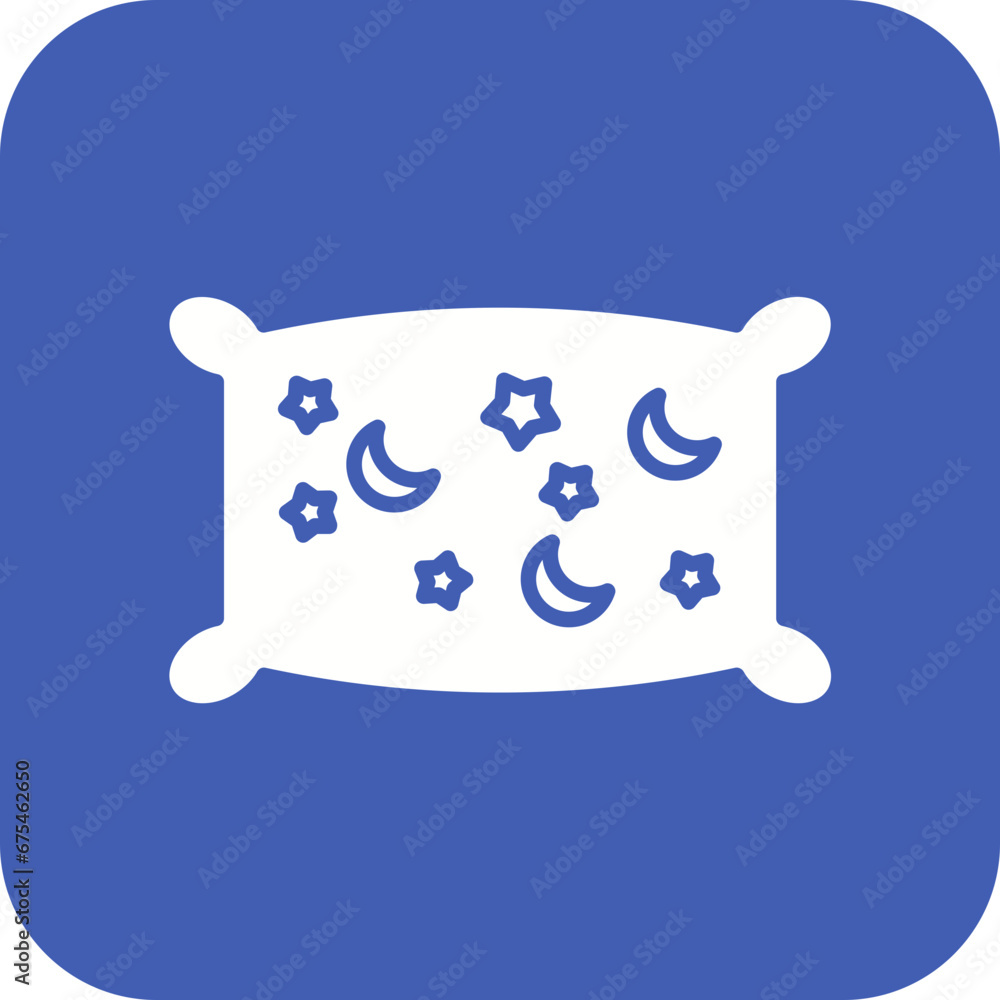 Baby Pillow Line Color Icon Baby Pillow Line Color Icon