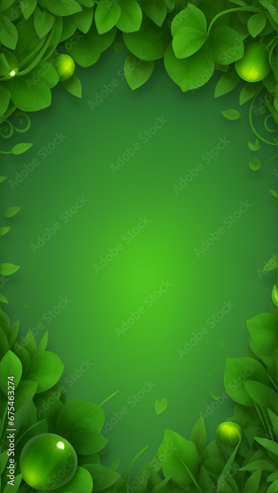 Green color high resolution background with lighting effect and sparkle with copy space for text. Background images for banner and poster. Green silvester background