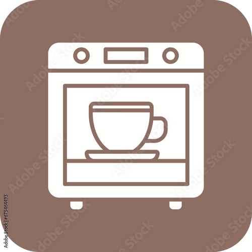 Coffee Oven Line Color Icon