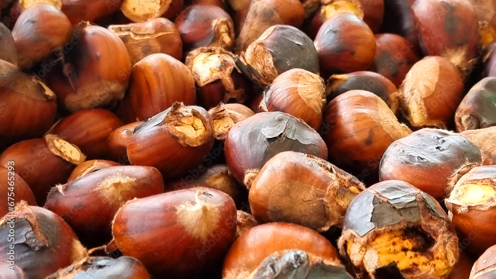 chestnuts roasted in chesnuts festival in greece chestnuts roasted in chesnuts festival in greece