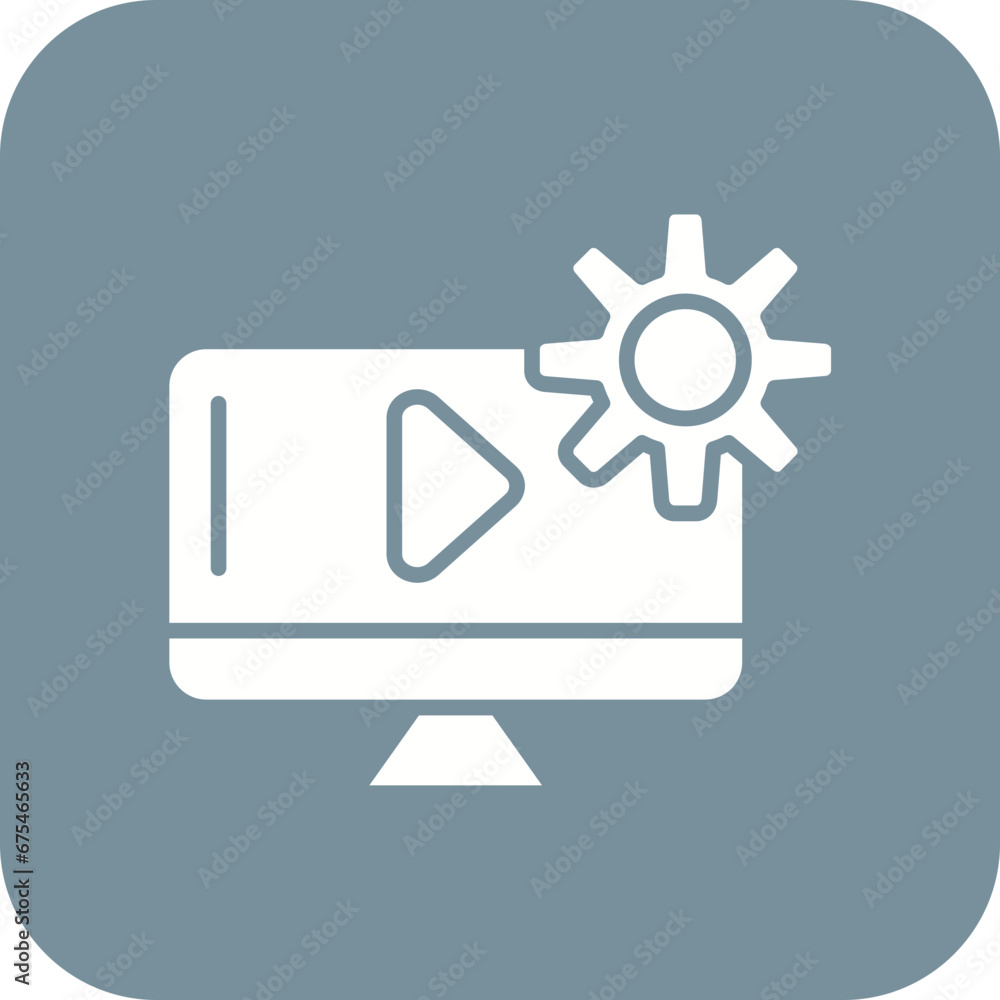 Obraz premium Tutorial Line Color Icon