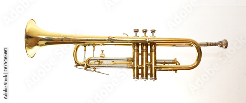 Photography Trumpet on White Background