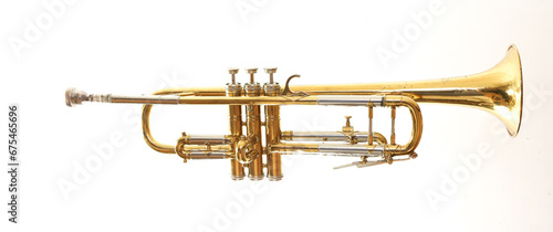 Trumpet on White Background