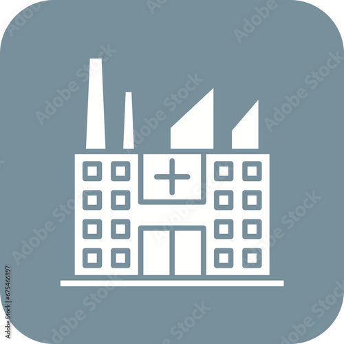 Medicine Factory Line Color Icon