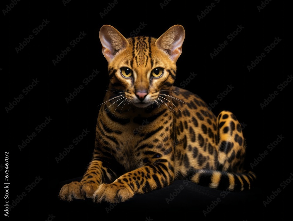 Cat in pose on white background Cat in pose on white background