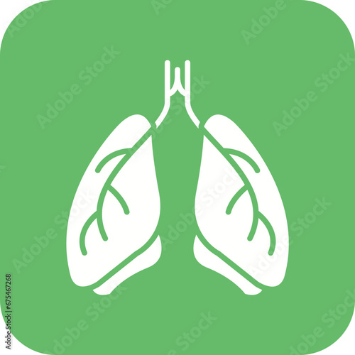 Pulmonology Line Color Icon
