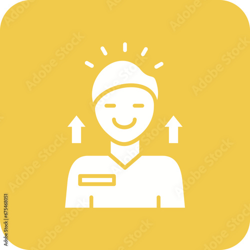 Self Esteem Line Color Icon