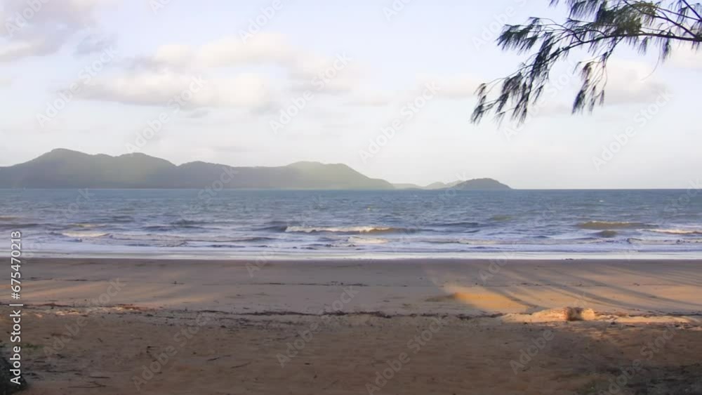 Mission Beach coastline at sunset, Queensland Mission Beach coastline at sunset, Queensland