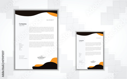 Creative latter Head Design template
