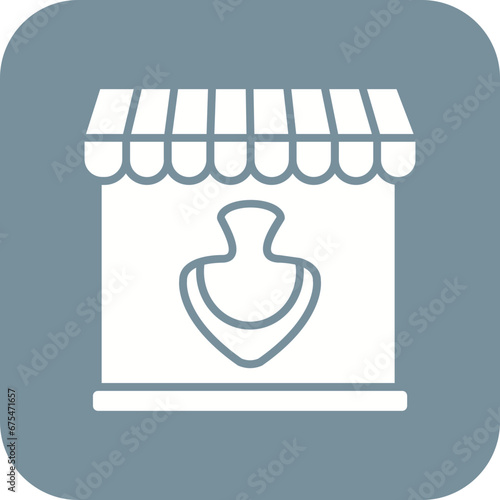 Jewlery Store Line Color Icon