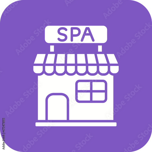 Spa Center Line Color Icon