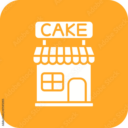 Cake Shop Line Color Icon
