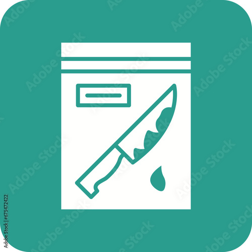 Blood Evidence Line Color Icon
