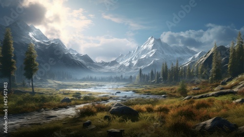 Breathtaking landscapes in creating immersive and visually stunning game worlds