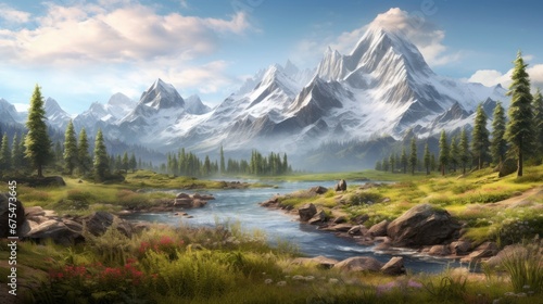 Breathtaking landscapes in creating immersive and visually stunning game worlds © Damian Sobczyk