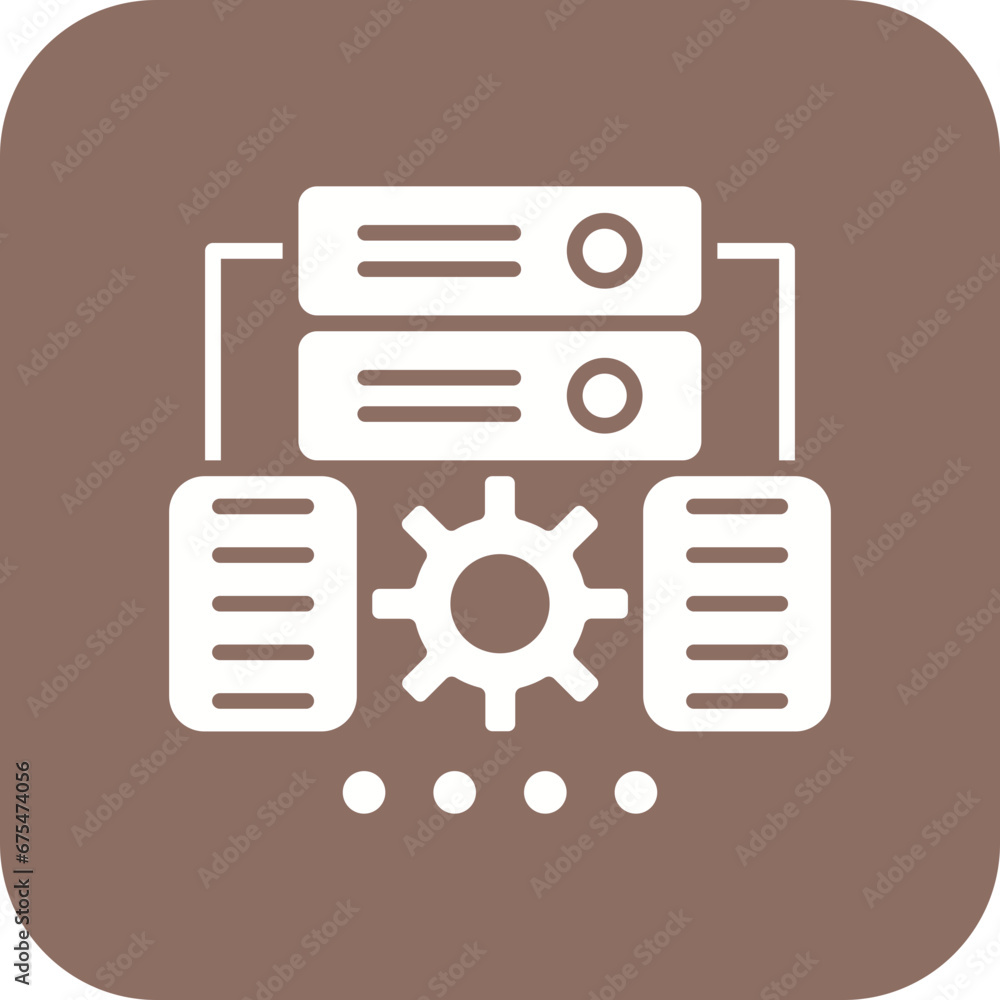 Data Synchronization Line Color Icon Data Synchronization Line Color Icon