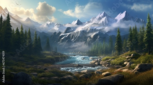 Breathtaking landscapes in creating immersive and visually stunning game worlds