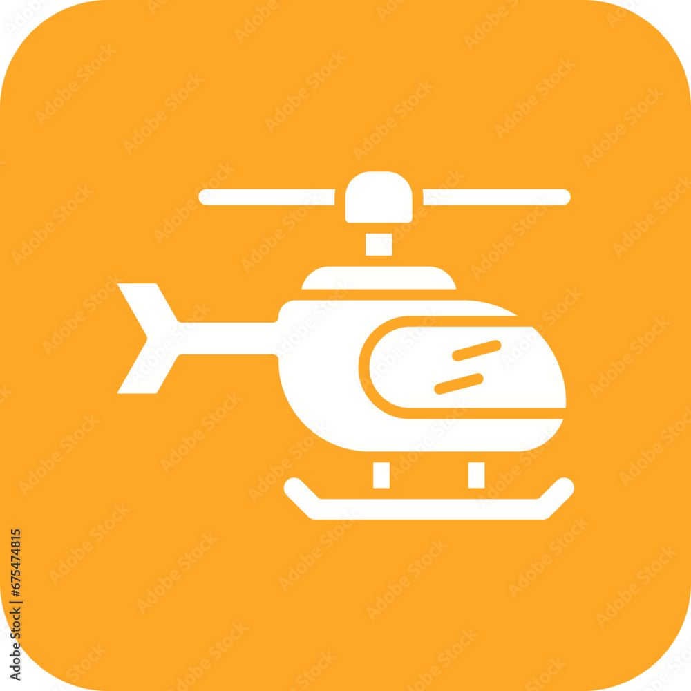 Helicopter Line Color Icon Helicopter Line Color Icon