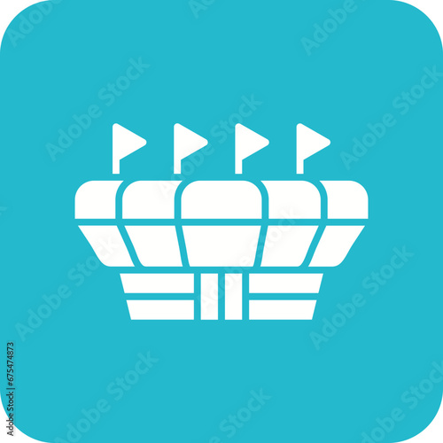 Stadium Line Color Icon