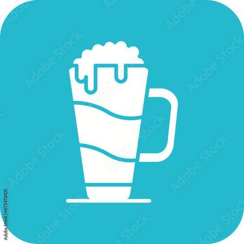 Latte Macchiato Line Color Icon