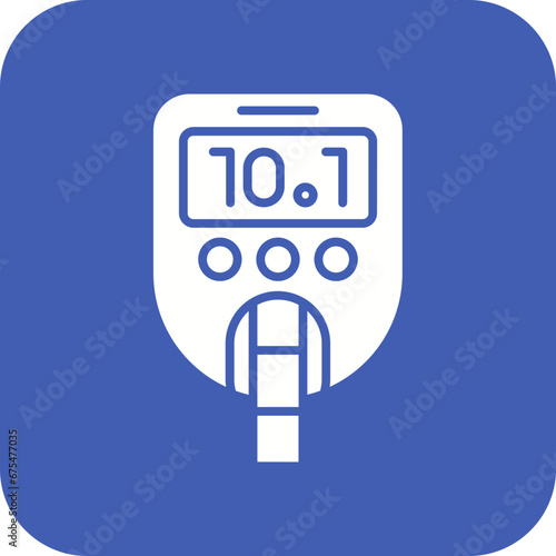 Glucose Checkup Line Color Icon
