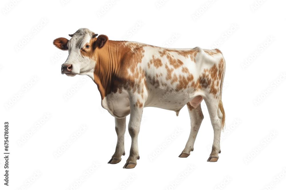 Cow isolated on transparent background. Concept of animals. Cow isolated on transparent background. Concept of animals.