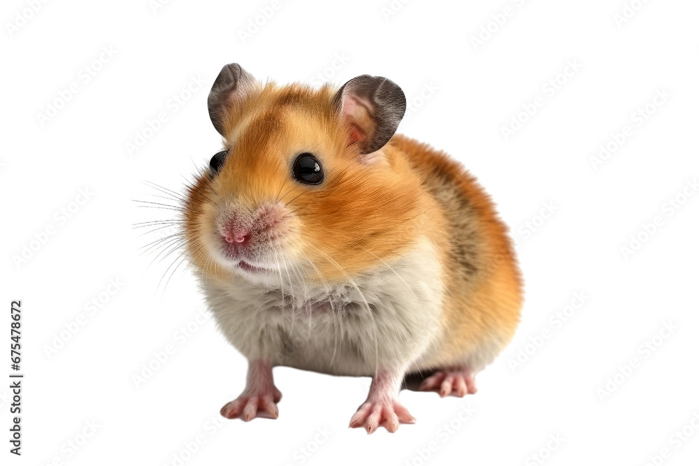 Hamster isolated on transparent background. Concept of animals. Hamster isolated on transparent background. Concept of animals.