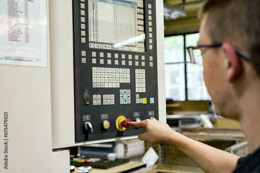 Work and control on a CNC milling and lathe. Setting up, checking and correcting errors in CNC programs.