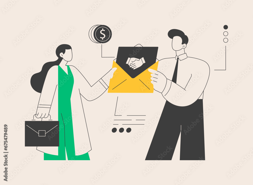 Job offer abstract concept vector illustration.