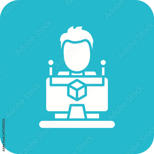 Software Developer Line Color Icon