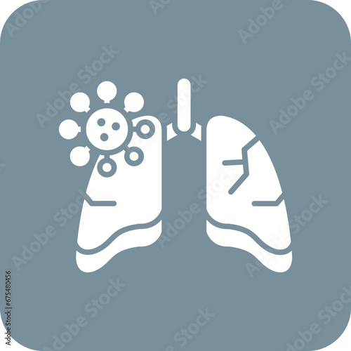 Lungs Infection Line Color Icon