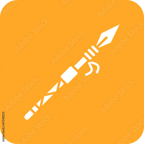 Spear Line Color Icon